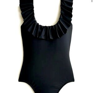 NWT J.Crew Ruffle scoopback one-piece